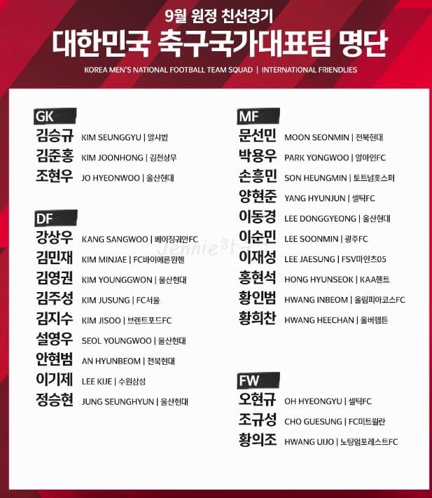 웨일스전-한국-축구-국가대표팀-명단
